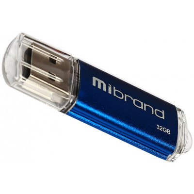 Флеш пам\'ять USB 32Gb Mibrand Cougar USB 2.0 Синя