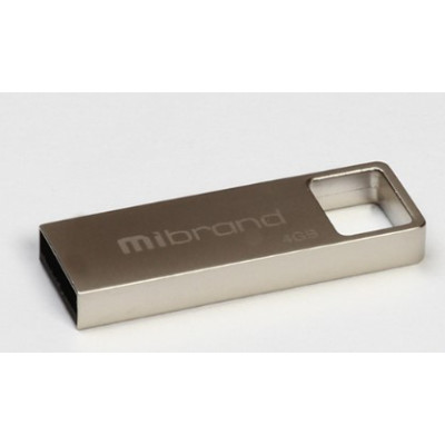 Флеш память USB 4Gb Mibrand Shark USB 2.0 Silver, Серебристый