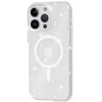 Чехол накладка Sparkle MagSafe iPhone 15 Pro Max Прозрачная