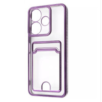 Чехол накладка WAVE Metal Pocket Xiaomi Redmi 13 Фиолетовая