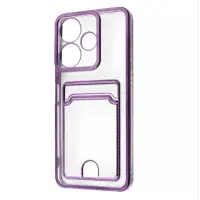 Чохол накладка WAVE Metal Pocket Xiaomi Redmi 13 Фіолетова