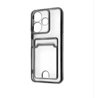 Чехол накладка WAVE Metal Pocket Xiaomi Redmi 13 Чёрная