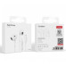 Провідні вакуумні навушники-гарнітура Usams SJ453 EP-41 Lightning In-ear Earphone White, білий