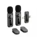 Бездротовий петличний мікрофон WIWU Wi-WM001 Lightning Black, Чорний Бездротовий петличний мікрофон WIWU Wi-WM001 Lightning Black, Чорний
