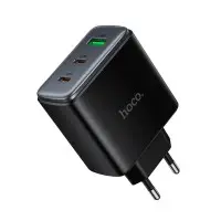 Сетевое зарядное устройство Hoco CS63A PD65W 1USB-C+1USB-A Черный