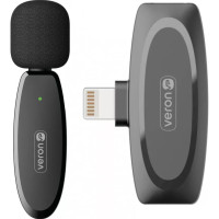 Безпроводной петличный микрофон Veron Lightning M18-L Black, Чёрный Безпроводной петличный микрофон Veron Lightning M18-L Black, Чёрный
