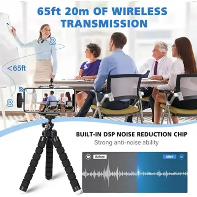 Бездротовий петличний мікрофон Veron Lightning M18-L Black, Чорний Бездротовий петличний мікрофон Veron Lightning M18-L Black, Чорний