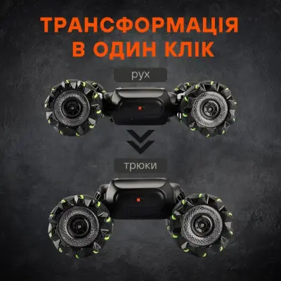 Машинка трюкова на радіокеруванні Stunt Twist Car JC02 Green, Зелена