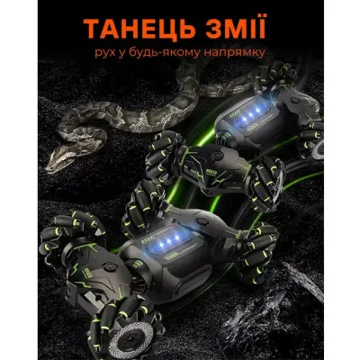 Машинка трюкова на радіокеруванні Stunt Twist Car JC02 Green, Зелена