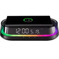 Настільний годинник з бездротовою зарядкою Gelius Time Bridge 2 GP-SDC02