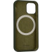Чехол накладка HC Magsafe iPhone 12 Mini Зеленая (Dark Green)