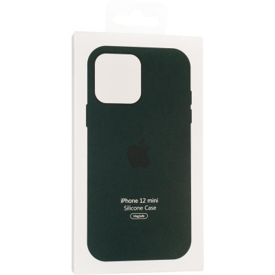 Чехол накладка HC Magsafe iPhone 12 Mini Зеленая (Dark Green)