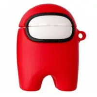 Чохол для навушників AirPods 1/2 3D Among Us Червоний