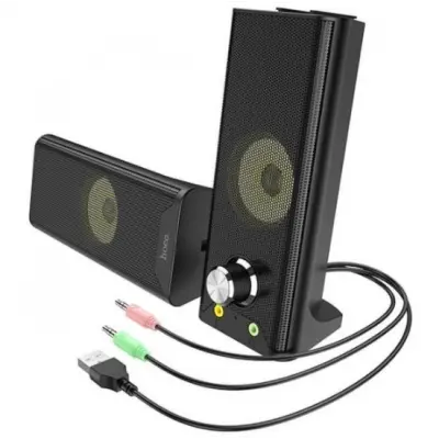 Колонка компьютерная 2.0 Hoco DS32 Black, Чорная