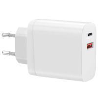 Мережевий зарядний пристрій WIWU RY-U20-A QC3.0 Type-C PD 20W Білий