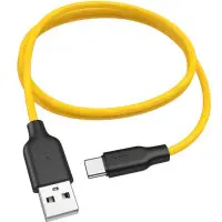 Кабель дата Hoco X21 USB Type A - Type-C 1м Чёрно-желтый