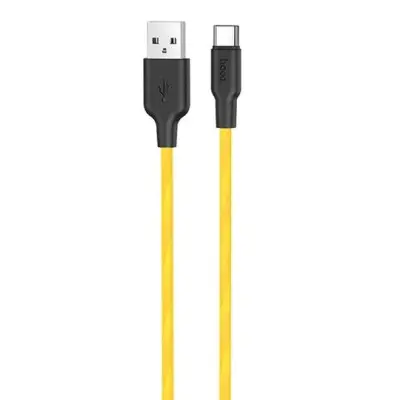 Кабель дата Hoco X21 USB Type A - Type-C 1м Чёрно-желтый