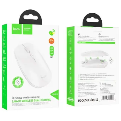 Беспроводная мышь BT Hoco GM15 White, Белая