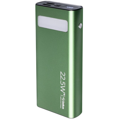 Універсальна мобільна батарея Повербанк Gelius Lightstone 22.5w GP-PB300 20000mAh Зелений