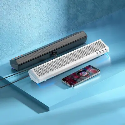 Колонка-саундбар компьютерная Hoco BS66 Black, Черная