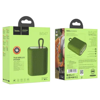 Колонка Bluetooth Hoco BS47 Green, Зелёный