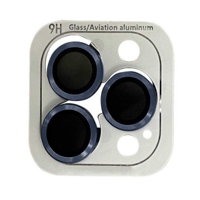 Защитное стекло на камеру Metal iPhone 12 Pro Max Синее