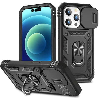 Чехол накладка Serge Ring Camshield IPhone 11 Pro Черная