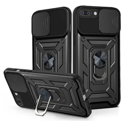 Чехол накладка Serge Ring Camshield IPhone 7+ Черная