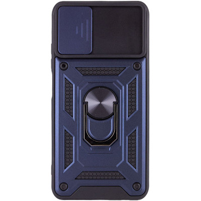Чехол накладка Serge Ring Camshield Samsung A245 (A24) Синяя