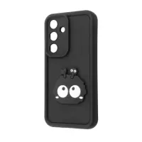 Чехол накладка Pretty Things Samsung A346 (A34 5G) Черная/Глаза