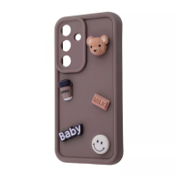 Чохол накладка Pretty Things Samsung A346 (A34 5G) Коричнева/Ведмежа Чохол накладка Pretty Things Samsung A346 (A34 5G) Коричнева/Ведмежа