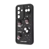 Чехол накладка Pretty Things Samsung S921 (S24) Черная/Кофе