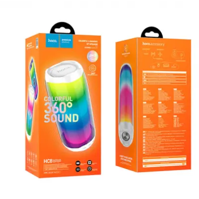 Колонка Bluetooth Hoco HC8 White, Білий Колонка Bluetooth Hoco HC8 White, Білий