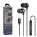 Проводные вакуумные наушники-гарнитура Type-C Metal Wired Earphone RM-560 Black, черный Проводные вакуумные наушники-гарнитура Type-C Metal Wired Earphone RM-560 Black, черный