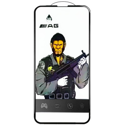Захисне скло Anti-static Matte 5D  iPhone XR/11 Black, Чорне