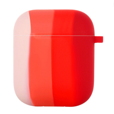Чохол для AirPods 1/2 Colorfull Рожевий/Червоний