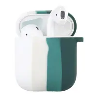 Чохол для AirPods 1/2 Colorfull Білий/Зелений