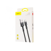 Кабель дата Baseus Cafule microUSB 1м Чёрно-серый