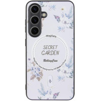 Чохол накладка Secret Garden with MagSafe Samsung S721 (S24 FE)  Біла
