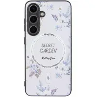 Чехол накладка Secret Garden with MagSafe Samsung S721 (S24 FE)  Белая