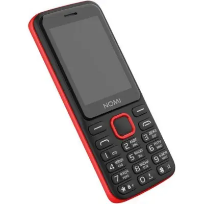 Телефон Nomi i2401+ Dual Sim Red, червоний Телефон Nomi i2401+ Dual Sim Red, червоний