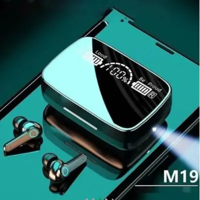 Беспроводные наушники TWS M19 Black, Чёрные Беспроводные наушники TWS M19 Black, Чёрные