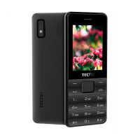 Мобильный телефон Tecno T372 Triple SIM Black, черный