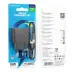 Сетевое зарядное устройство BAS12A 1USB 18W QC3.0+ Micro USB Black, Чёрный Сетевое зарядное устройство BAS12A 1USB 18W QC3.0+ Micro USB Black, Чёрный