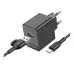 Мережевий зарядний пристрій Borofone BAS12A 1USB 18W QC3.0 + Type-C Black, Чорний