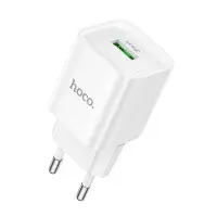 Сетевое зарядное устройство Hoco C145A 1USB/18W/QC 3.0 White, Белый Сетевое зарядное устройство Hoco C145A 1USB/18W/QC 3.0 White, Белый