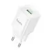 Мережевий зарядний пристрій Hoco C145A 1USB/18W/QC 3.0 White, Білий
