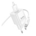Мережевий зарядний пристрій Hoco C145A 1USB/18W/QC 3.0 + MicroUSB White, Білий