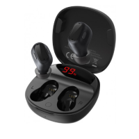 Bluetooth-навушники Baseus Encok TWS WM01 Plus Black, чорні