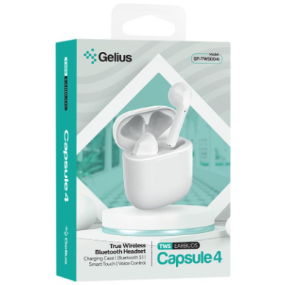 Безпровідні навушники Gelius Pro Capsule 4 GP-TWS-004i White, білий